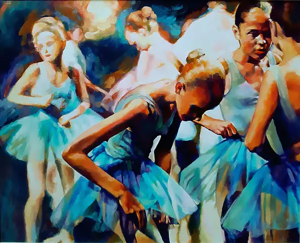 Barbara Gulbinowicz - Blue ballerinas