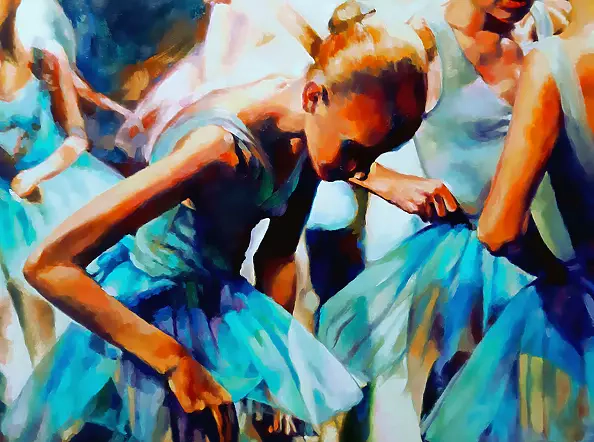 Barbara Gulbinowicz - Blue ballerinas