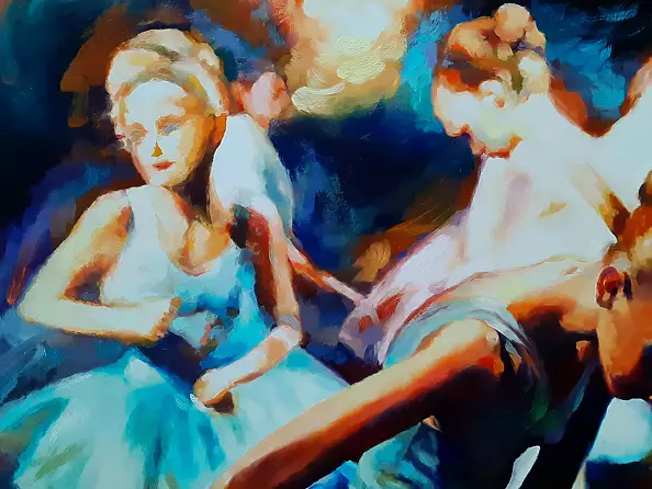 Barbara Gulbinowicz - Blue ballerinas