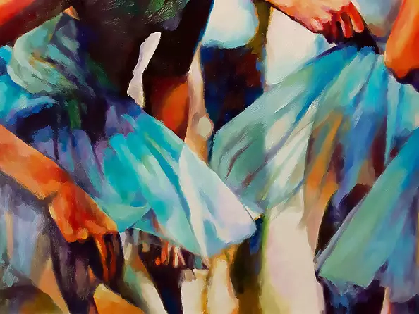 Barbara Gulbinowicz - Blue ballerinas