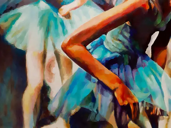 Barbara Gulbinowicz - Blue ballerinas