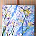 Ewa Słodzińska - Blue irises 110/110 cm