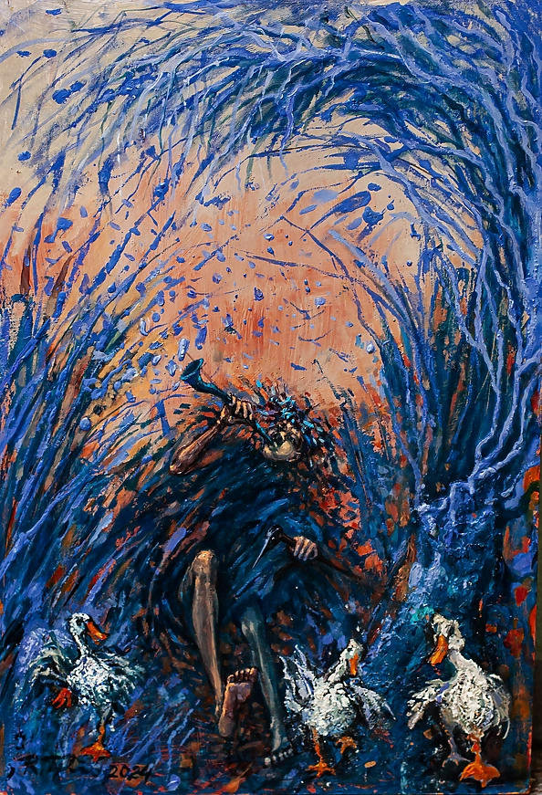 Ryszard Tyszkiewicz - Blue rushes