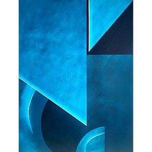 Jakub Margasinski - Blue geometric landscape