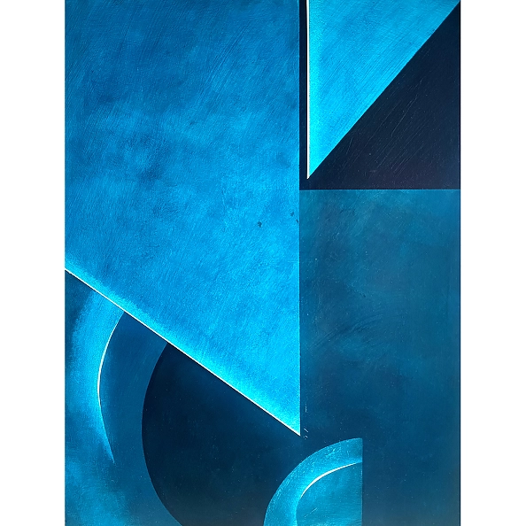 Jakub Margasinski - Blue geometric landscape