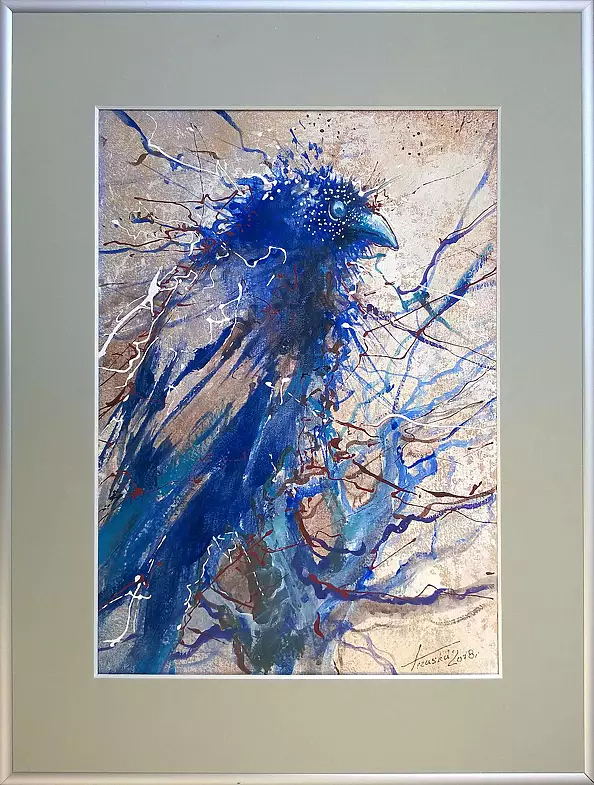 Krzysztof Trzaska - "Blue bird" from the series Birds