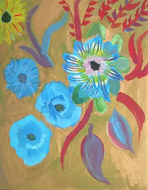  Katarzyna Rutkowska  - A blue mysterious garden