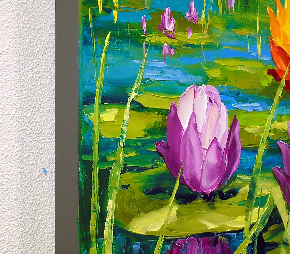 Olha Darchuk - Blooming Lilies: Serenity on Water