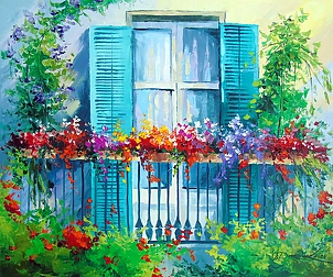 Olha Darchuk - Blooming balcony
