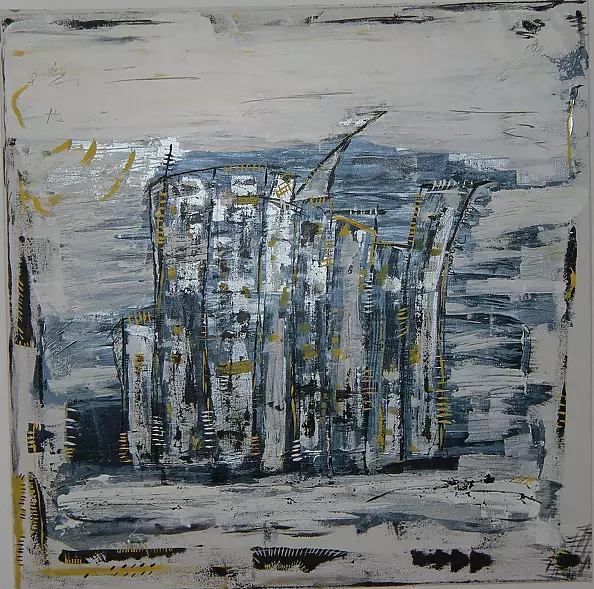 Delacourt Aurel - Blue Buildings