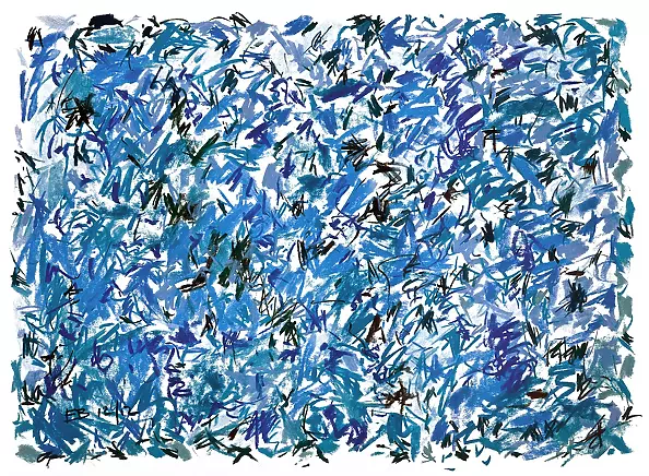 Ed Buziak - "Blue Scatter # 1"
