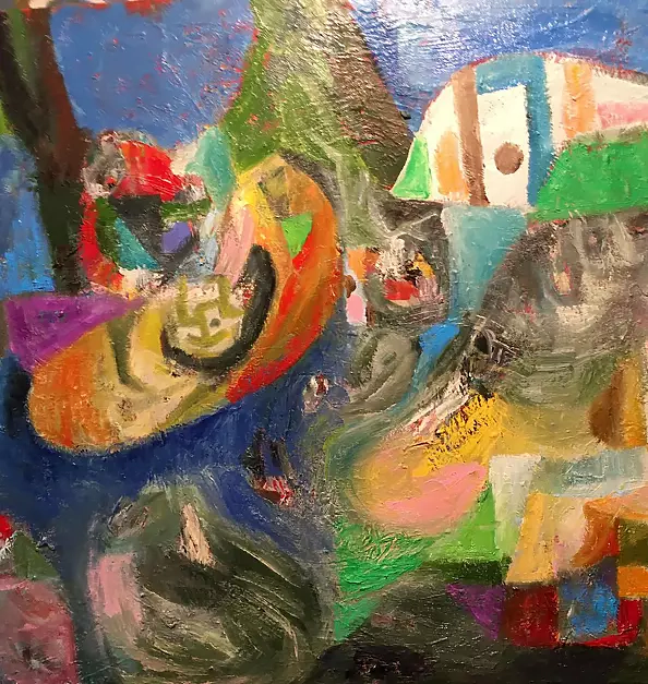 Stanisław Młodożeniec - Blue composition