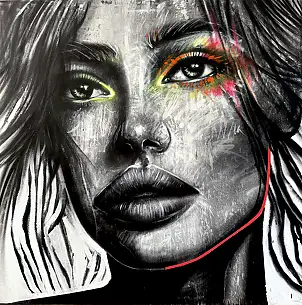 Szymon Hołubowski, , Acrylic painting, Mixed media - canvas, 120 x 120