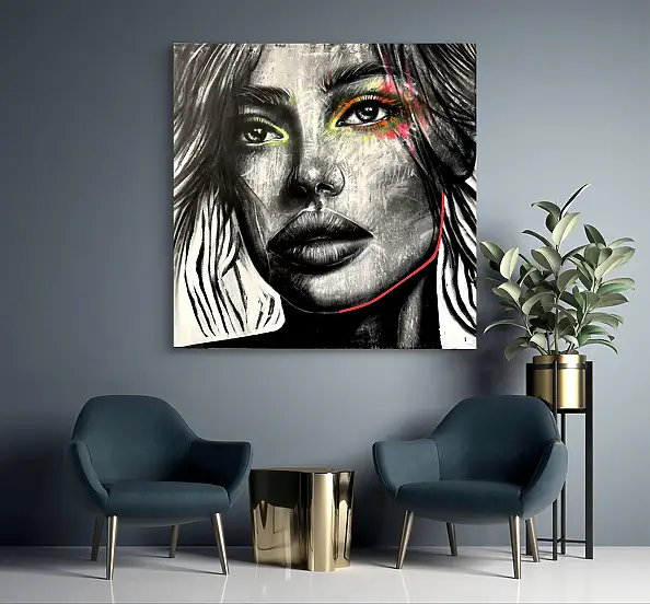 Szymon Hołubowski, , Acrylic painting, Mixed media - canvas, 120 x 120