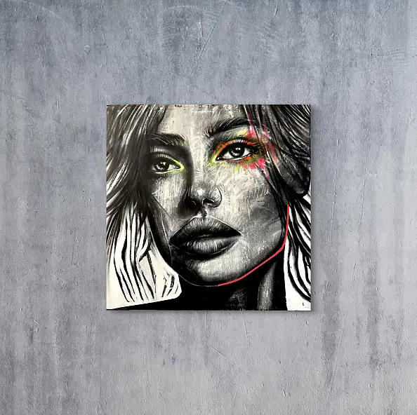 Szymon Hołubowski, , Acrylic painting, Mixed media - canvas, 120 x 120