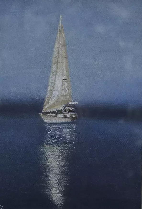 Serge R - Boat in blue