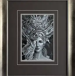 Anastazja Markowicz, Göttin der Wahrheit, Ölbild, Bleistift - Papier, 20 x 30