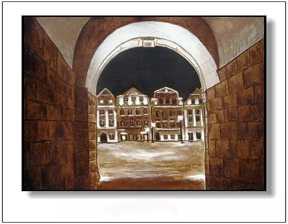 Jolanta Dusza - Bolesławiec- fragment Starówki