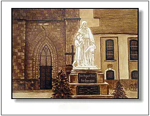 Jolanta Dusza - Bolesławiec- pomnik Jezus Przyjaciel Dzieci