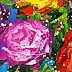 Olha Darchuk - Strauß leuchtender Blumen