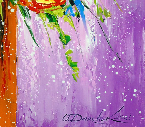 Olha Darchuk - Bouquet of bright flowers