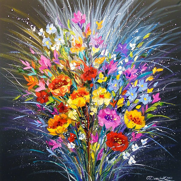 Olha Darchuk - Bouquet of flowers for happiness