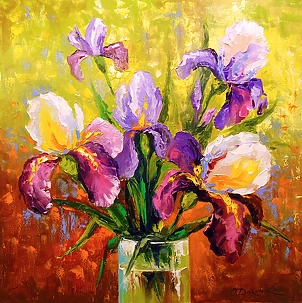 Olha Darchuk - Bouquet of irises