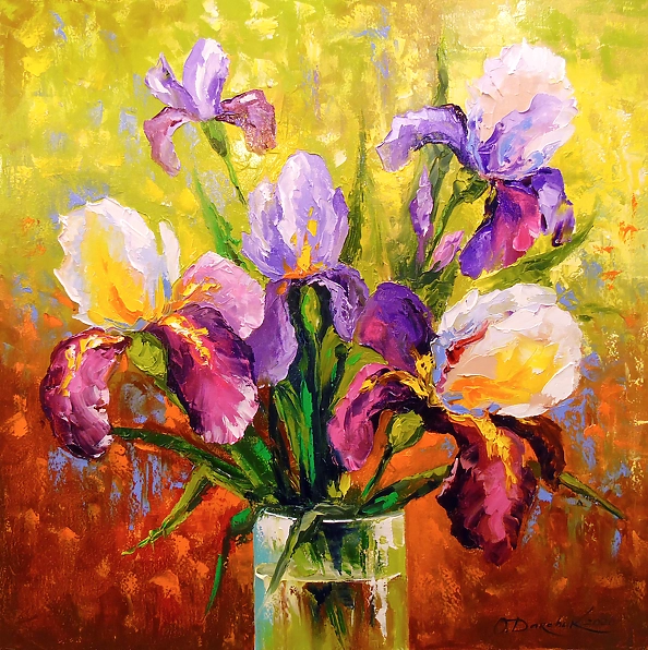 Olha Darchuk - Bouquet of irises