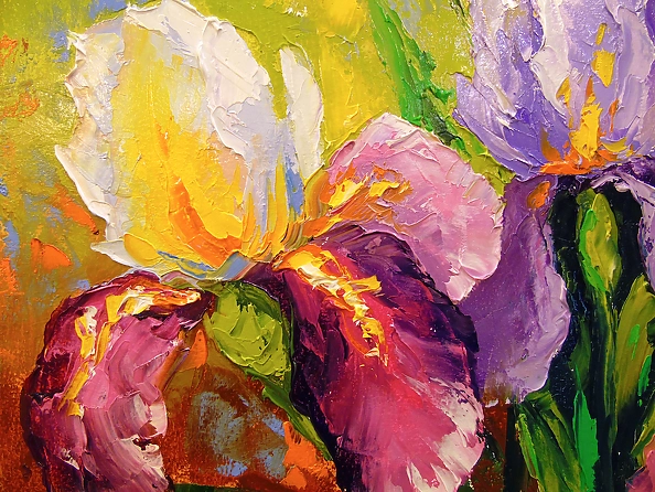 Olha Darchuk - Bouquet of irises