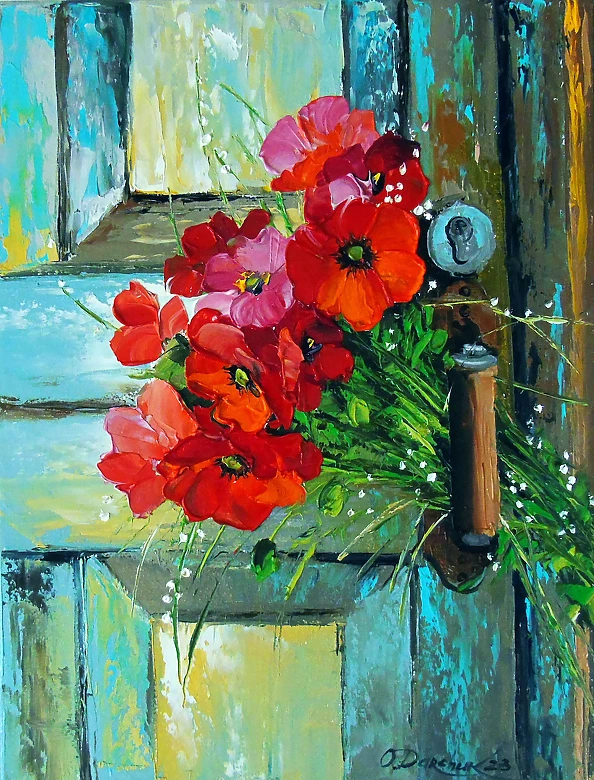 Olha Darchuk - Bouquet of poppies for your beloved
