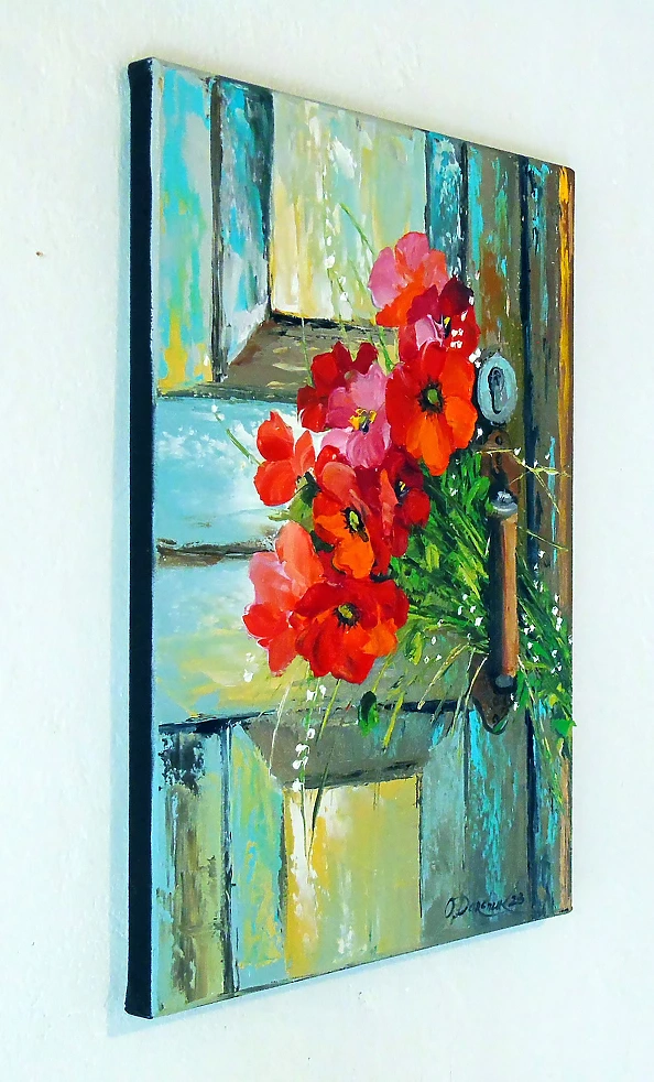 Olha Darchuk - Bouquet of poppies for your beloved