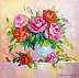 Olha Darchuk - Bouquet of roses in a vase