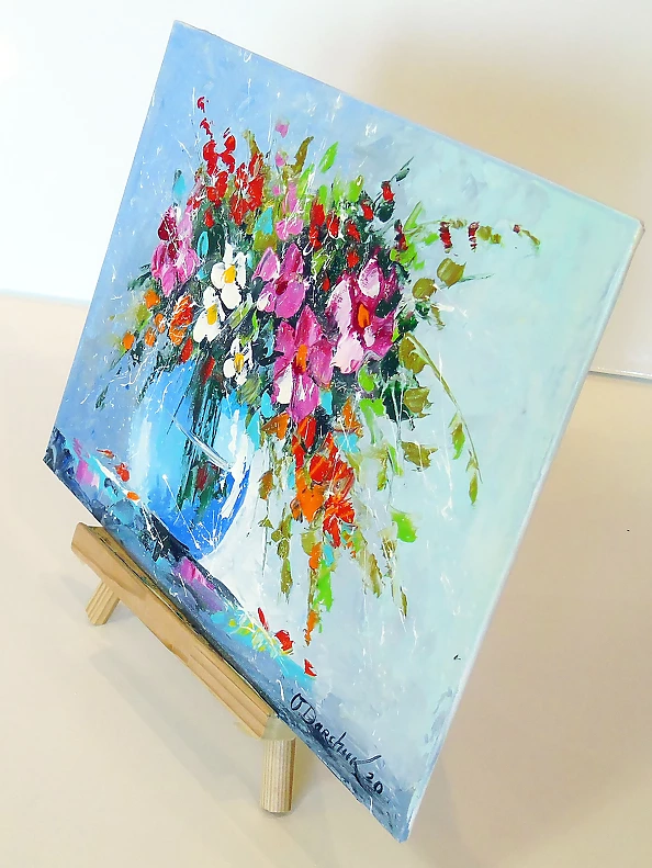 Olha Darchuk - Bouquet of summer flowers in a vase 