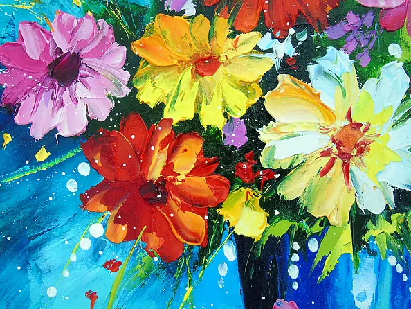 Olha Darchuk - Bouquet of summer flowers in a vase