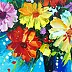 Olha Darchuk - Bouquet of summer flowers in a vase