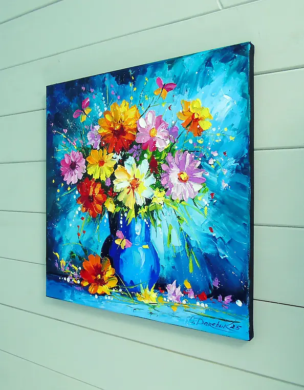 Olha Darchuk - Bouquet of summer flowers in a vase