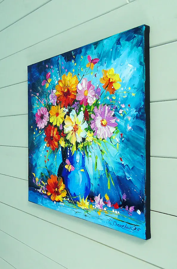 Olha Darchuk - Bouquet of summer flowers in a vase