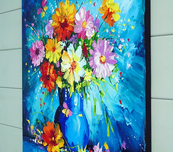 Olha Darchuk - Bouquet of summer flowers in a vase