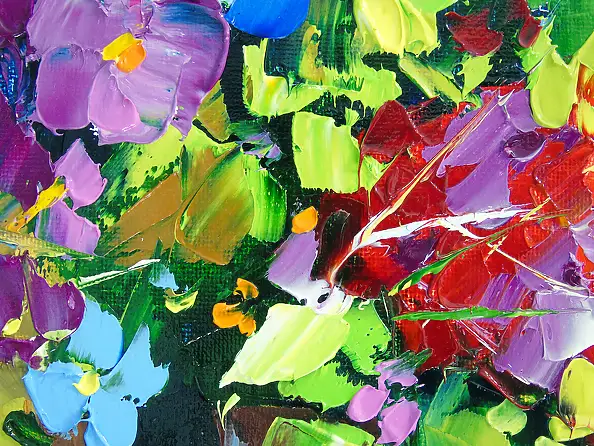 Olha Darchuk, Bouquet of wildflowers, Obraz olejny - płótno, 40 x 40