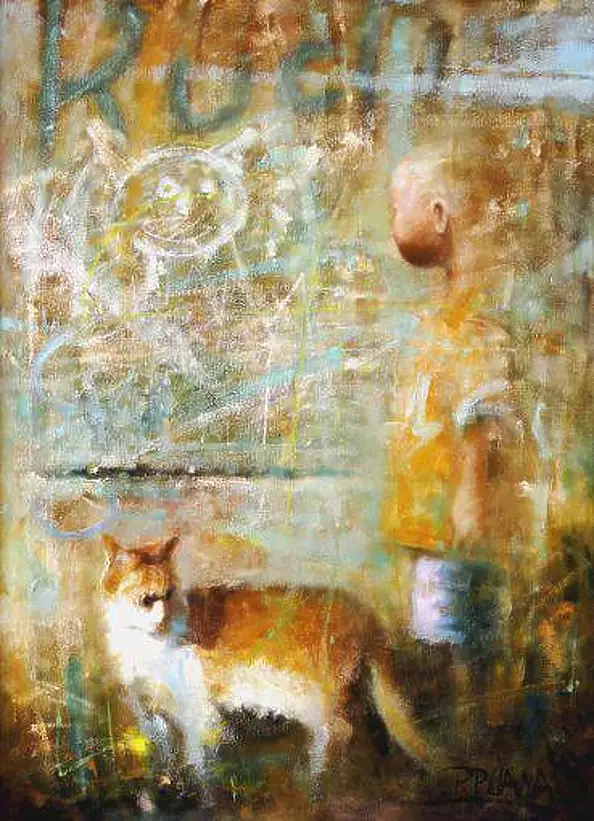 Piotr Pilawa - Boy with cat