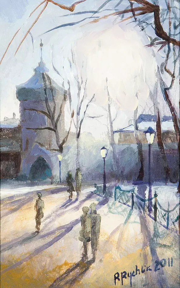 Renata Rychlik -  Brama Floriańska zimą