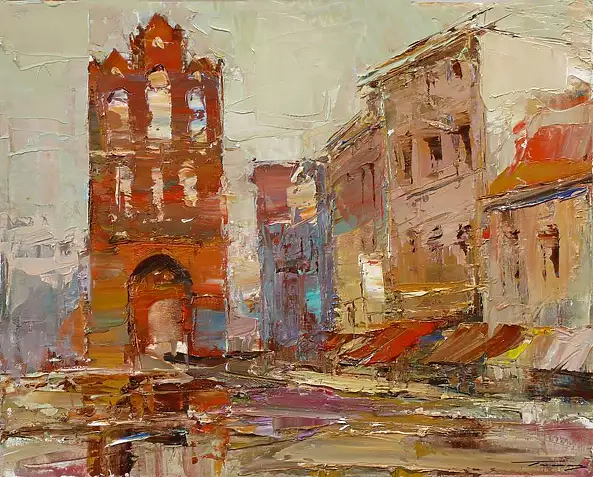 Krzysztof Tracz - The Stone Gate in the town of Pasłęk