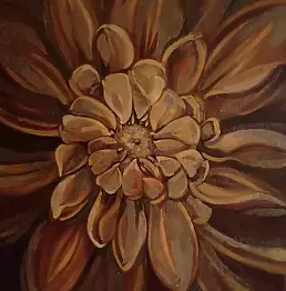 Iwona Greczka - "Brown flower"