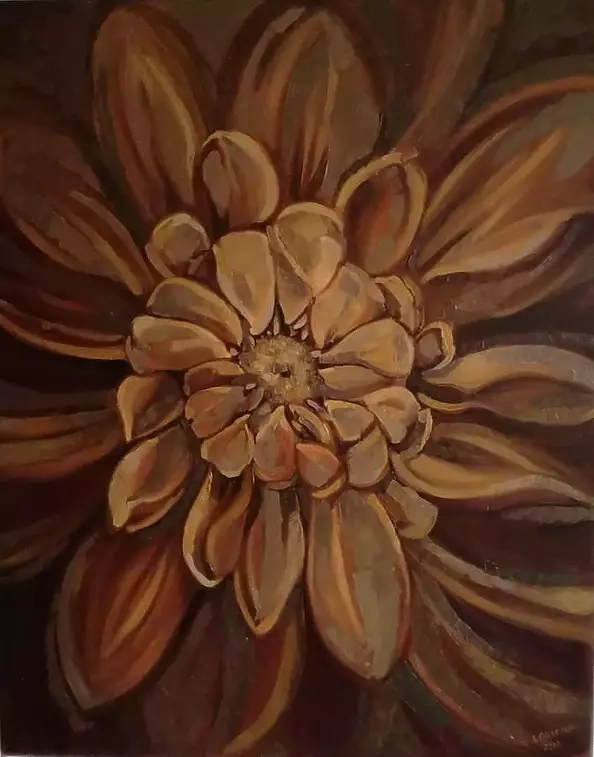 Iwona Greczka - "Brązowy kwiat"