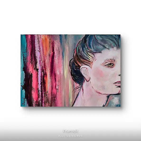 Ewa Mościszko, Breakfast on Pluto, Obraz akrylowy - płótno, 40 x 30