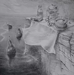 Viktory Mazovetskaya - Breakfast on the cliff