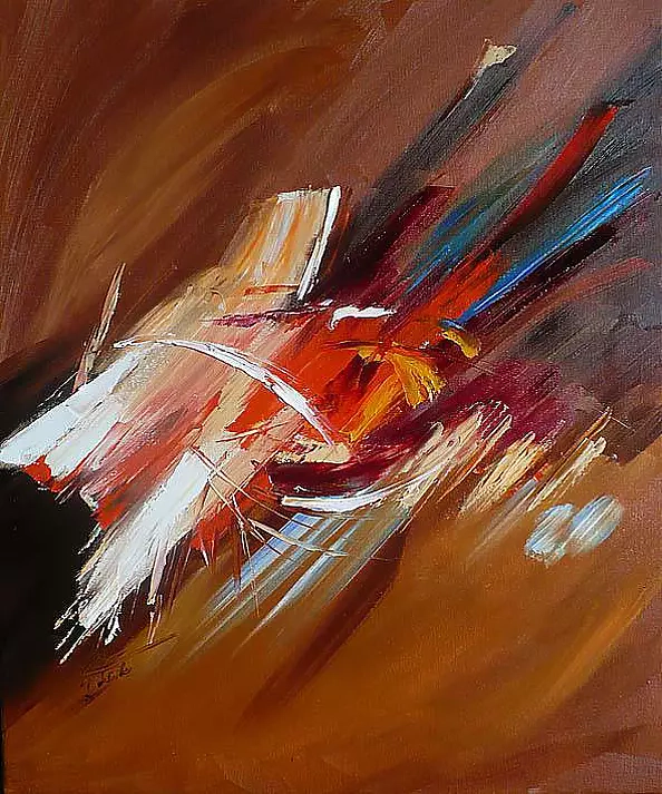 Dorota Łaz - BRĄZOWA ABSTRAKCJA 1