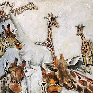 Iza Jaśniewska, Brylant, Obraz akrylowy - płótno, 50 x 50