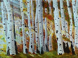 Anna Maria Modrzejewska - birch forest