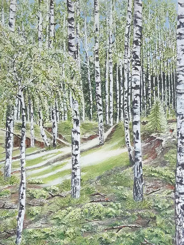 Aleksandra Kurzyńska - Birch forest, silence - Arkadia